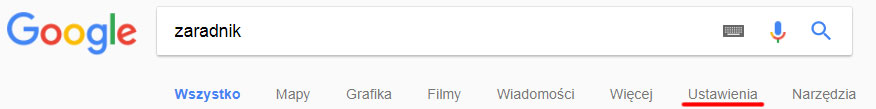 Sprawdzanie pozycji w Google