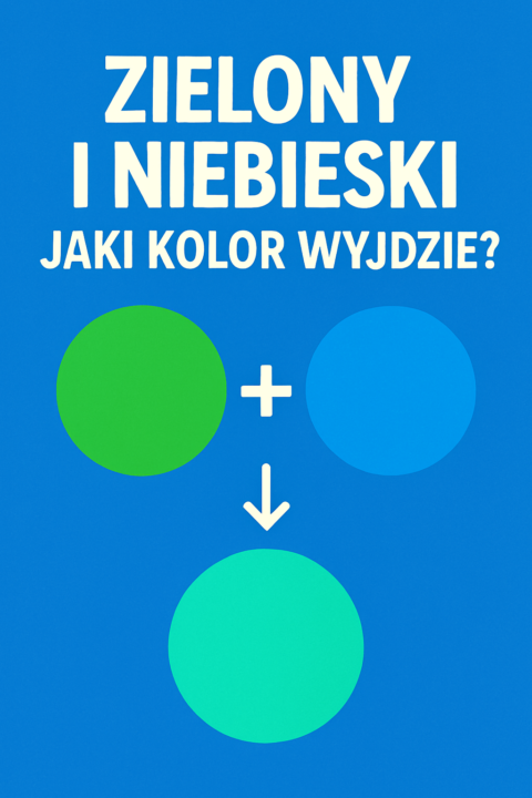 zielony i niebieski jaki kolor wyjdzie