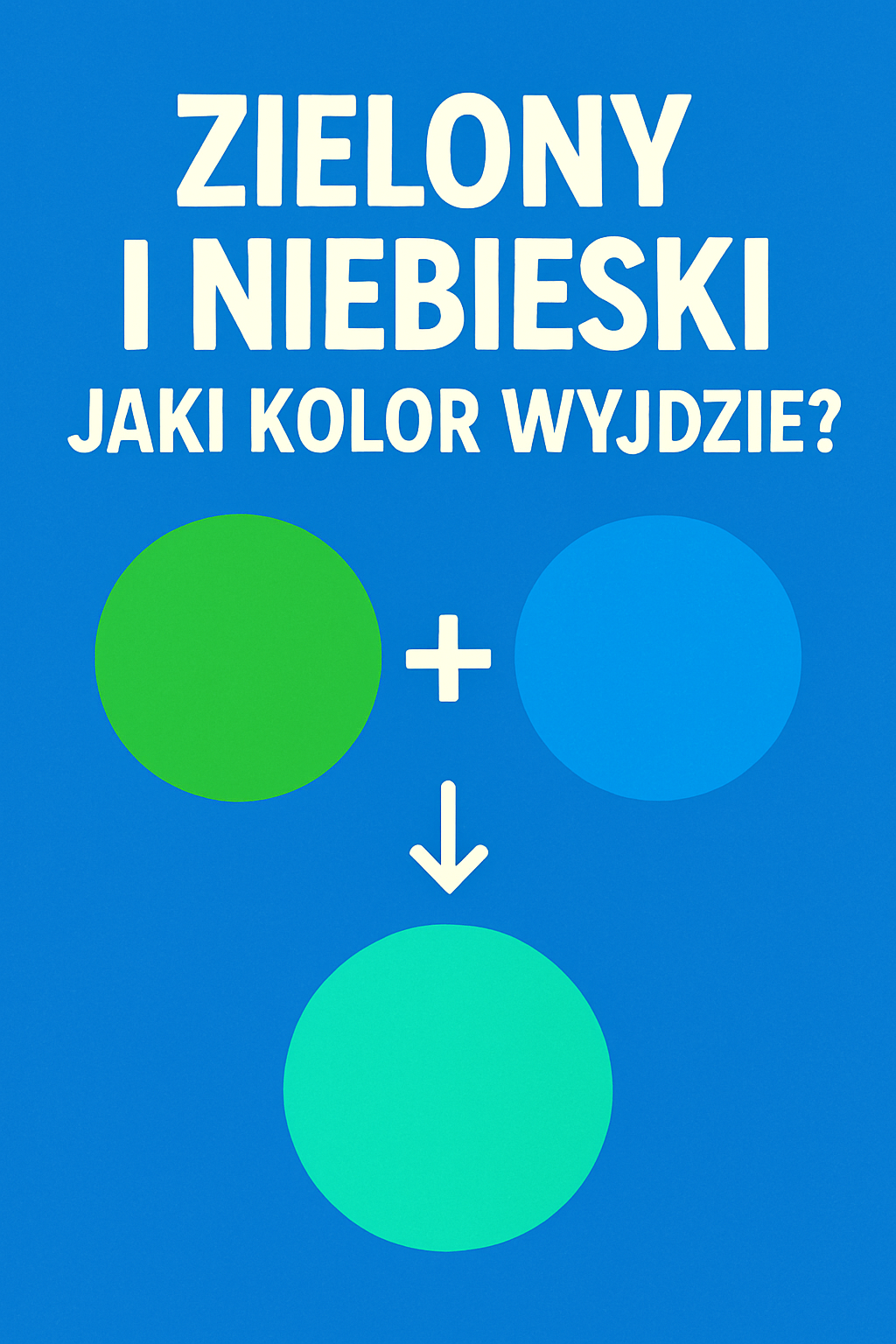 zielony i niebieski jaki kolor wyjdzie