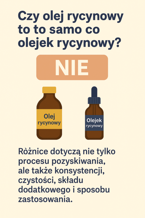 czy olej rycynowy to to samo co olejek rycynowy