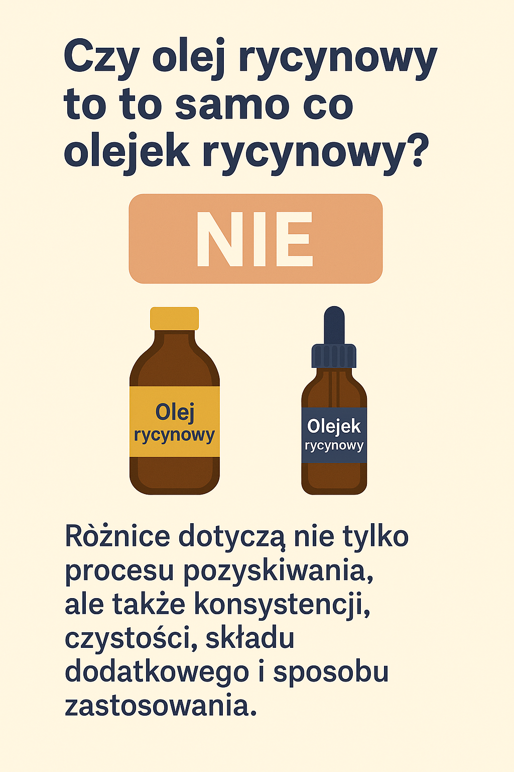 czy olej rycynowy to to samo co olejek rycynowy