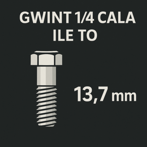 Gwint 1/4 cala ile to mm