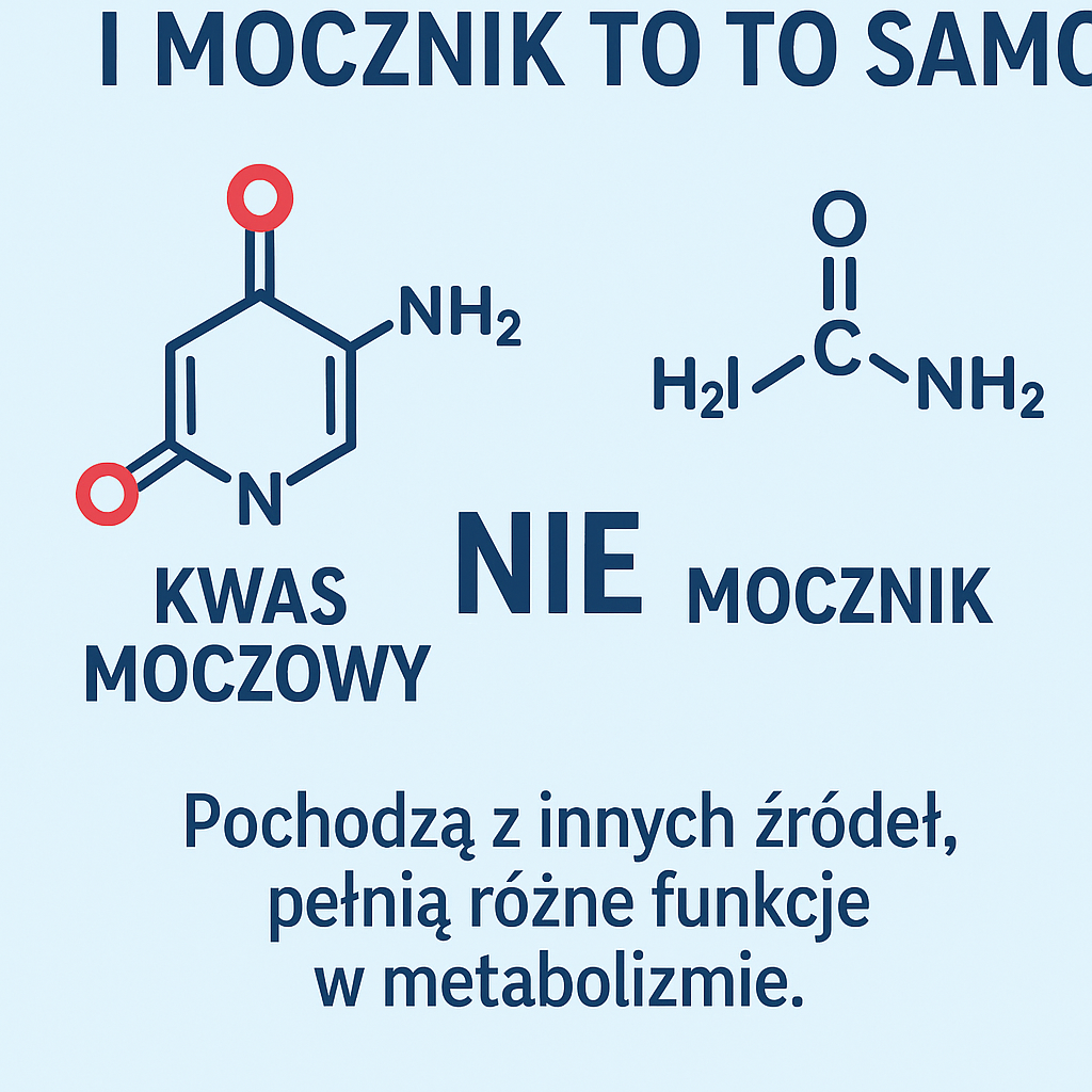 Kwas moczowy a mocznik czy to to samo